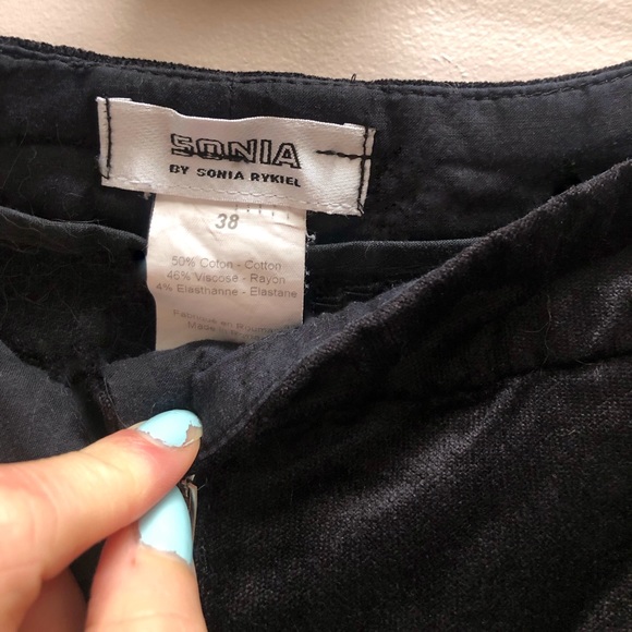 SONIA BY SONIA RYKIEL VELVET/VELOURS PANTS - Picture 5 of 7